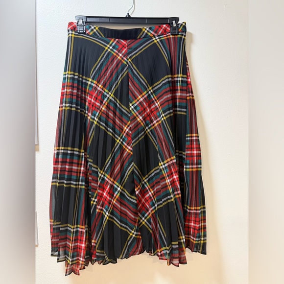 J. Crew pleated plaid tartan skirt - Picture 3 of 4